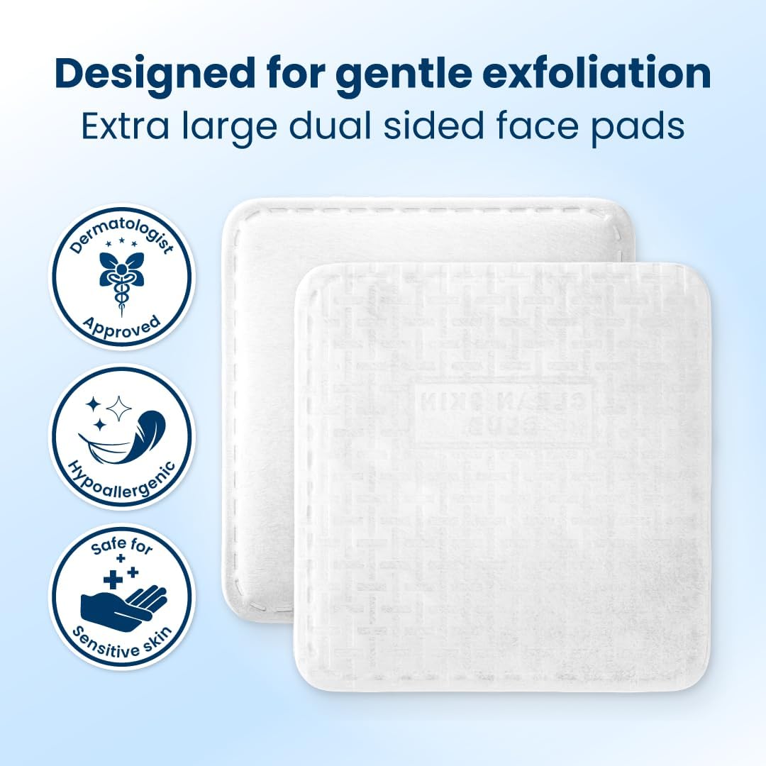 Clean Skin Club Clean² Pads 2.0 Extra Large Triple-Layer Face Pads - view 4