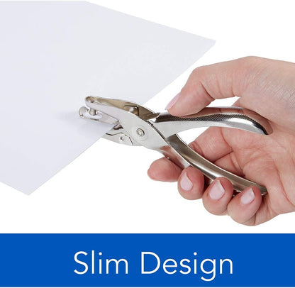 Swingline Single Hole Punch, 5 Sheet Capacity, Chrome - view 3