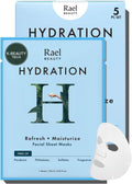 Rael Hydration Face Sheet Masks, Hydrating & Moisturising, 5 Sheets