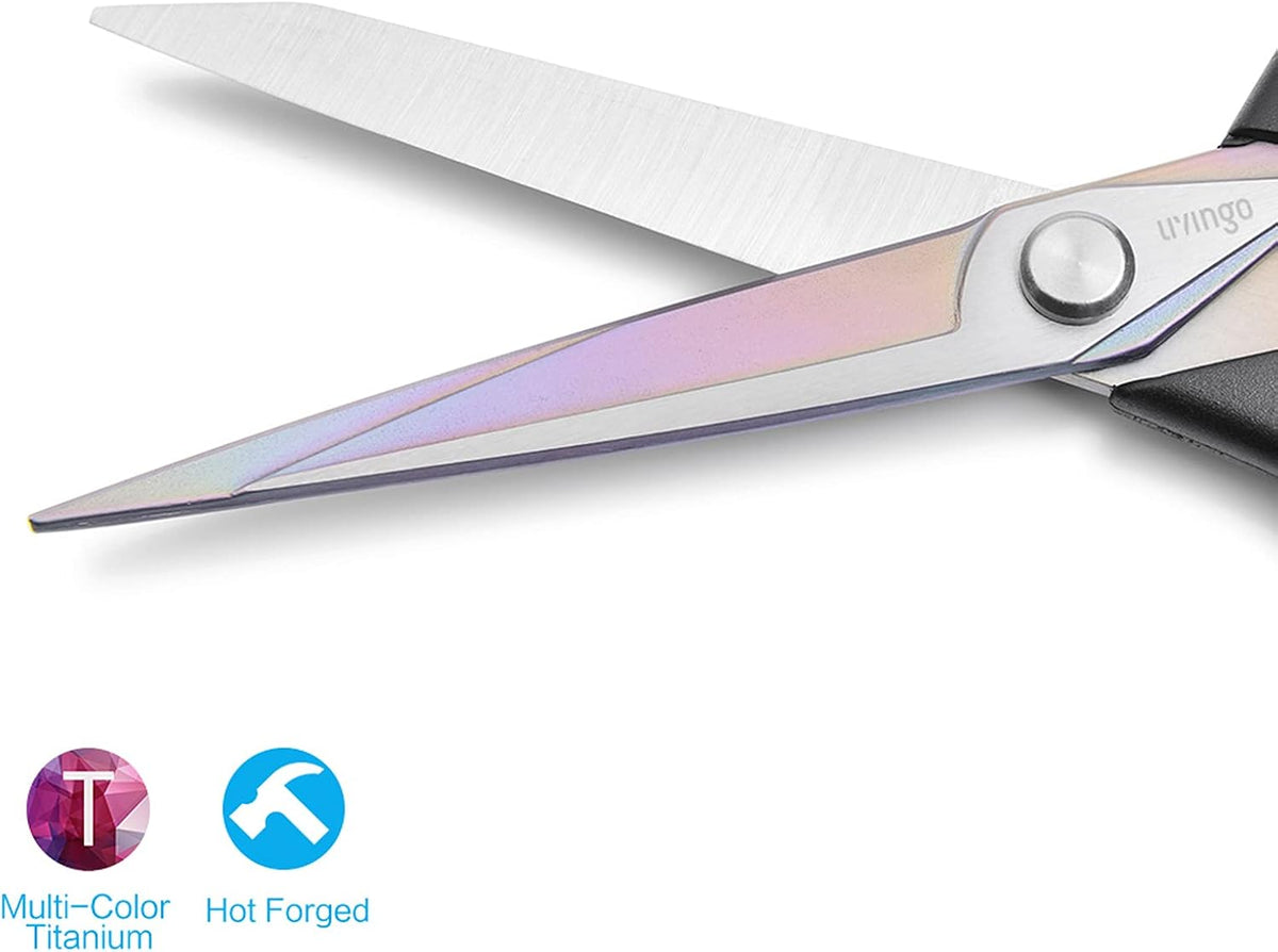 LIVINGO 9.5 Inch Fabric Scissors, Heavy Duty Tailor Shears - view 3