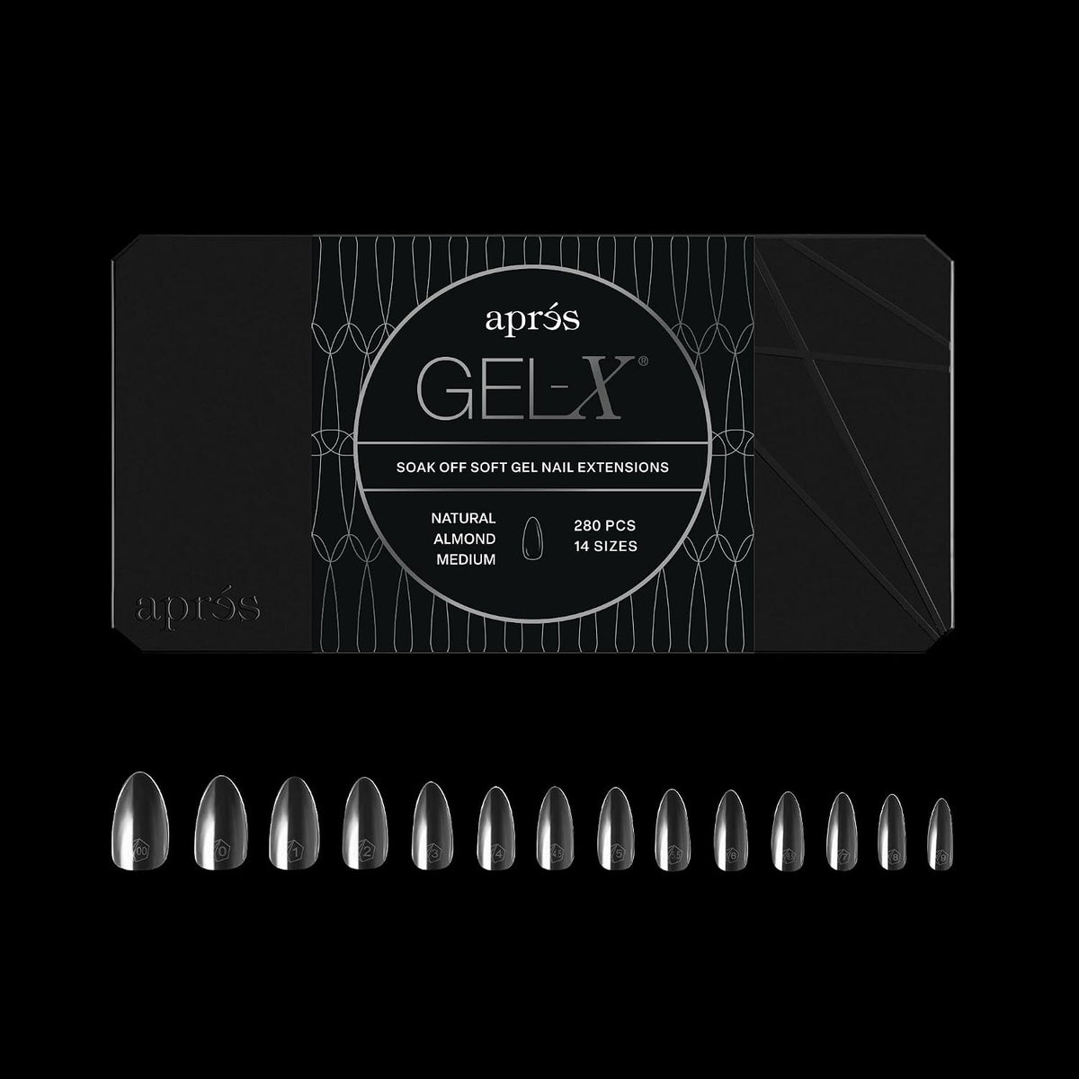 Après Gel-X Natural Almond Medium Nail Tips Box, 280 Count — product view