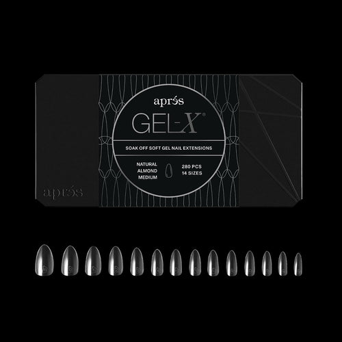 Après Gel-X Natural Almond Medium Nail Tips Box, 280 Count