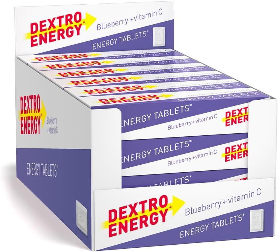 Dextro Energy Blueberry Glucose Tablets 14 Count (Pack of 24) — product view