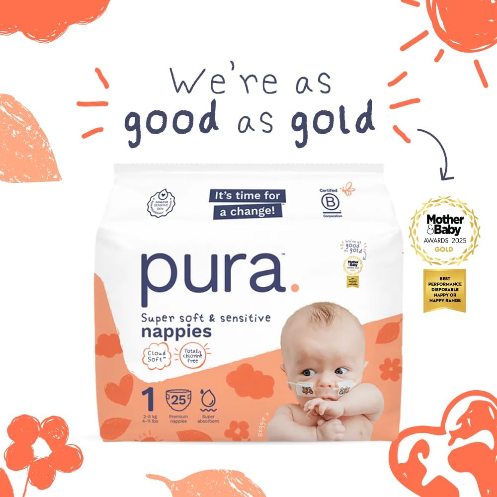 Pura Newborn Nappies Size 0 / N, 84 Count, Under 4 kg - view 4