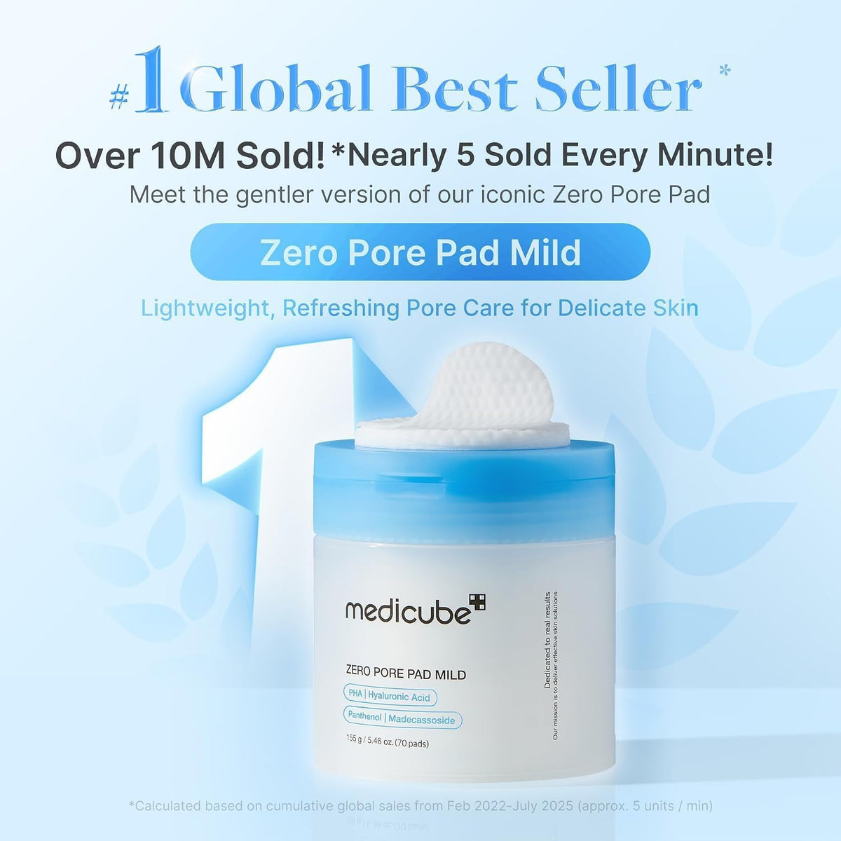 medicube Zero Pore Pad Mild 2.0 Gentle Exfoliating Toner Pads — alternate product view