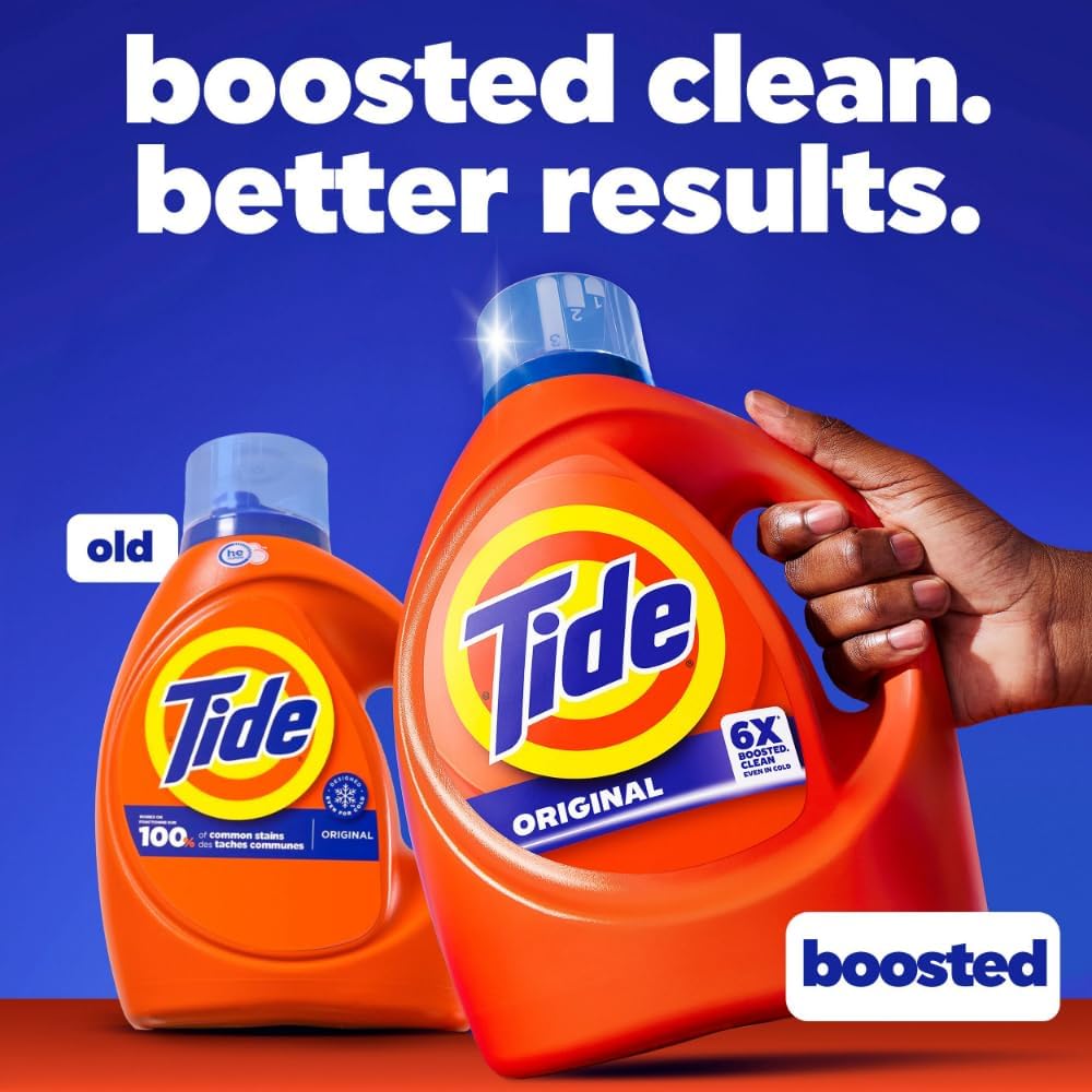 Tide HE Turbo Clean Liquid Detergent, Original Scent, 64 Loads, 2.72 L - view 6