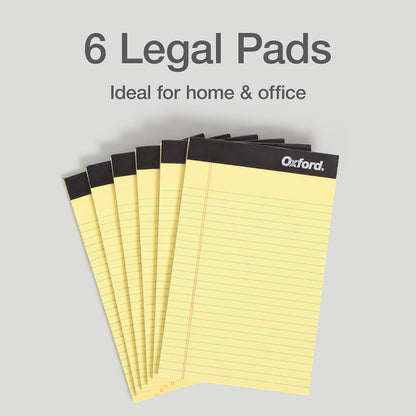 Oxford Premium Jr. Legal Pads, 5 x 8 Inch, 50 Sheets (Pack of 6) - view 4