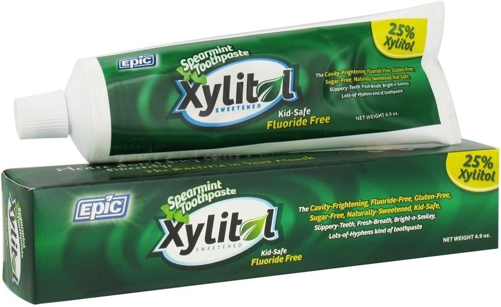 Epic Dental Spearmint Fluoride-Free Toothpaste, 4.9 oz