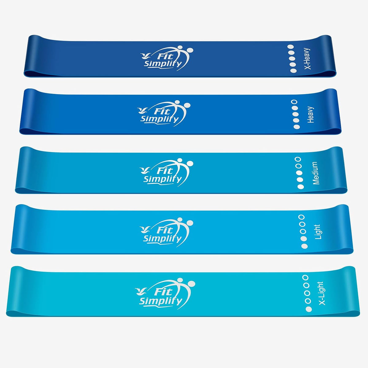Fit Simplify Resistance Loop Exercise Bands, Set of 5 - view 2