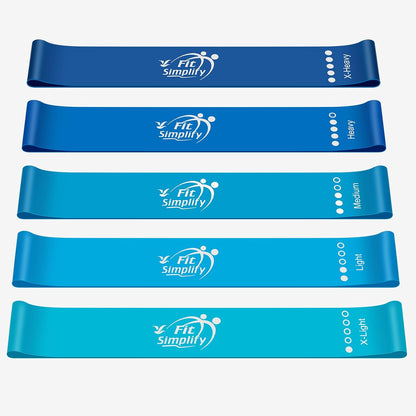 Fit Simplify Resistance Loop Exercise Bands, Set of 5 - view 2