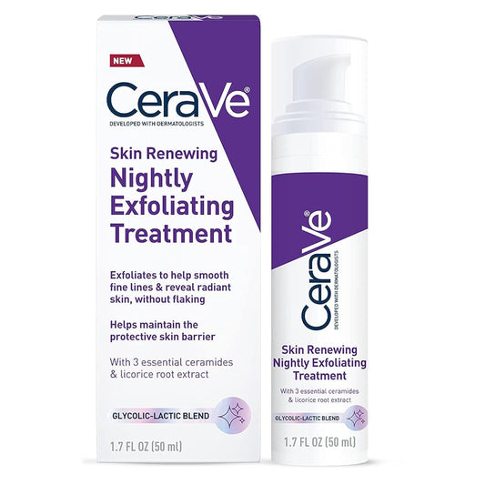 CeraVe Nightly Exfoliating Serum with Glycolic Acid 1.7 oz