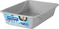 Petmate Basic Open Cat Litter Pan, Gray, Small