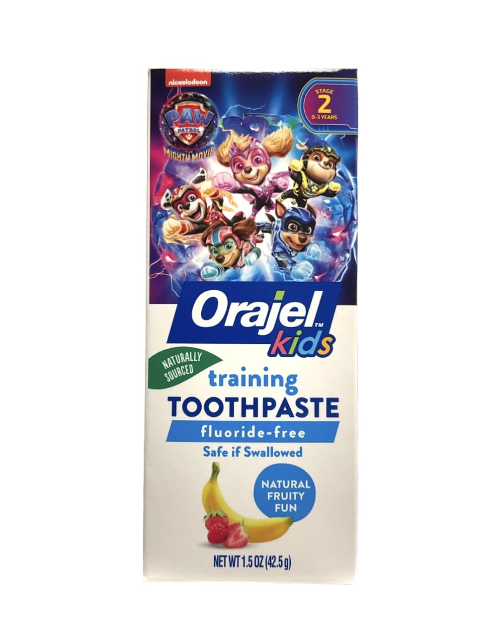 Orajel Toddler Training Toothpaste, Tooty Fruity, 1.5 oz, Pack of 3