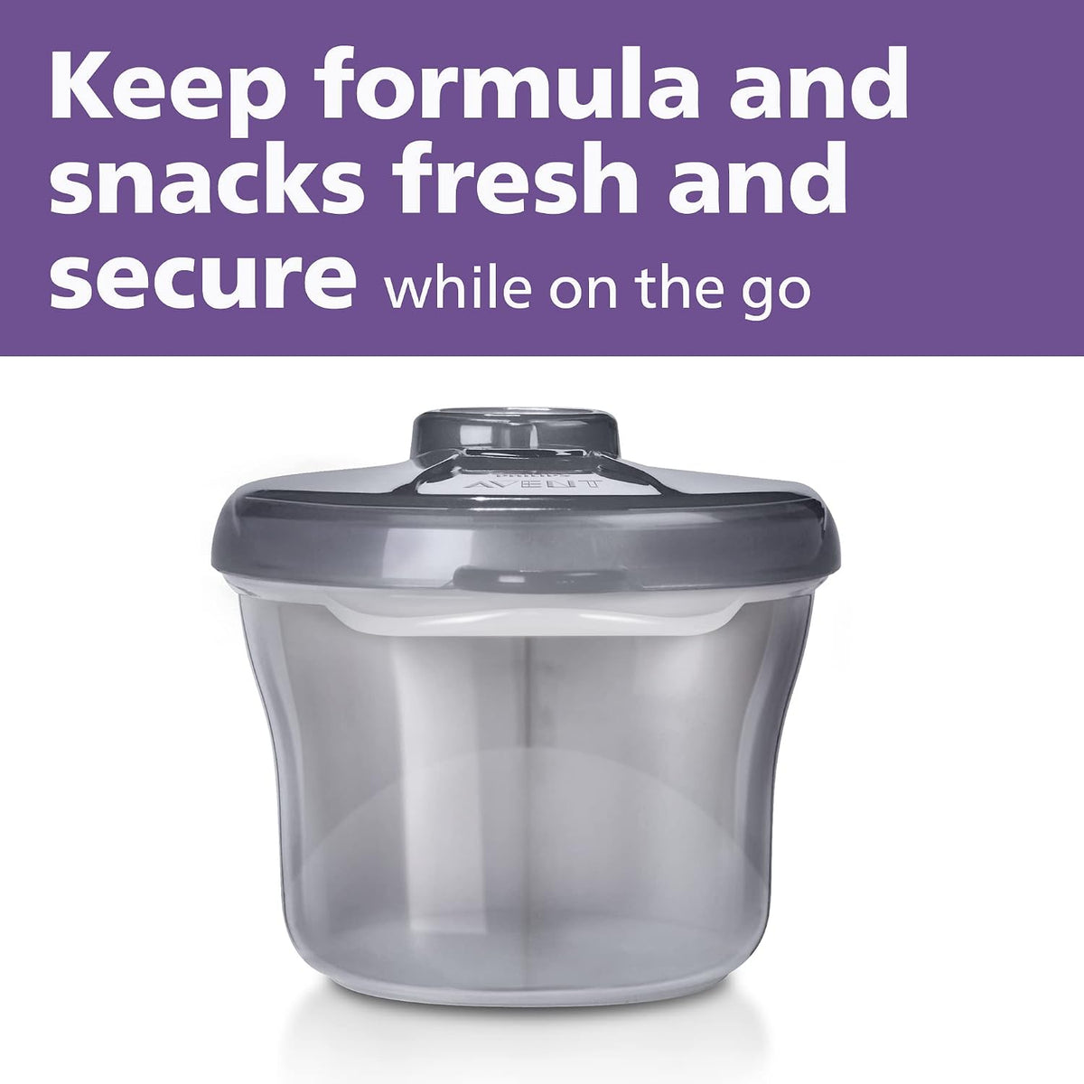 Philips Avent Formula Dispenser and Snack Cup, Grey - view 2