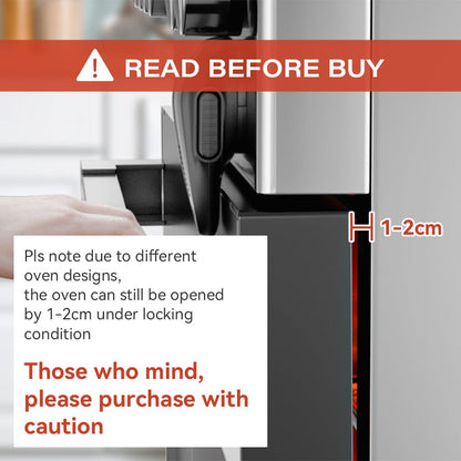 EUDEMON Childproof Oven Door Lock, Black, Pack of 1 - view 2