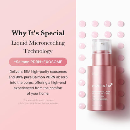 Medicube Exosome Shot PDRN Pink Collagen 2,000 PPM Serum - view 5