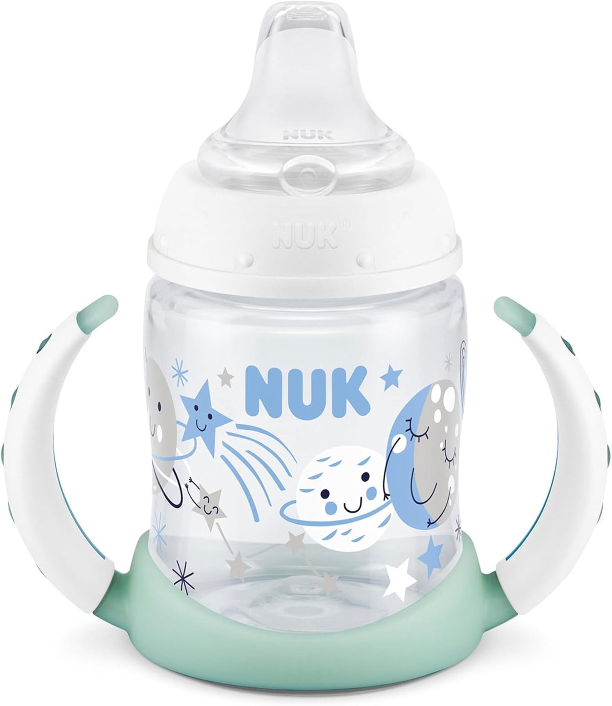 NUK Learner Sippy Cup, 148 ml (5 fl oz), Glow-in-the-Dark, Pack of 2 — product view
