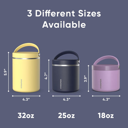 Hydrapeak 25 oz Stainless Steel Vacuum Insulated Food Jar, Navy - view 3