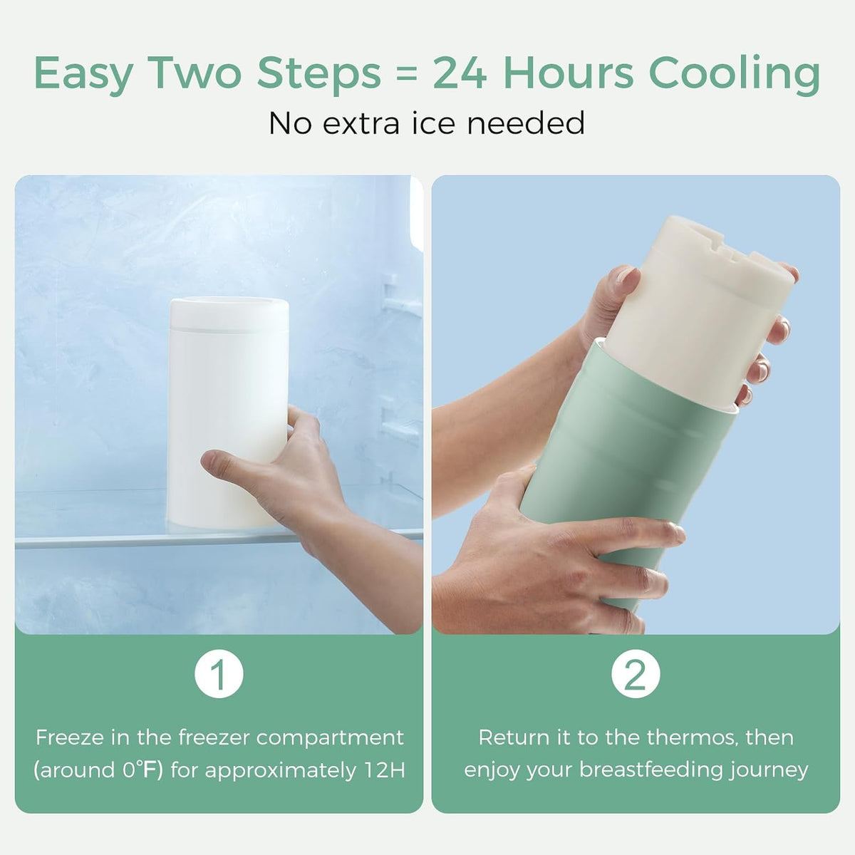 Momcozy Portable Breast Milk Cooler, Ice-Free, 12 oz Bottle - view 5