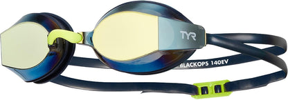 TYR Blackops 140 EV Racing Swim Goggles, Gold/Navy