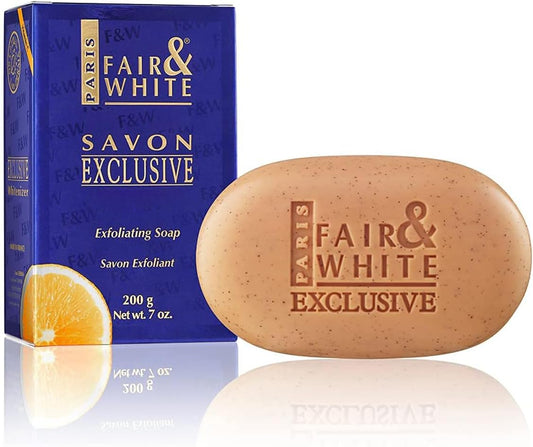 Fair & White Exclusive Exfoliating Soap Bar, 200 g (7 oz)