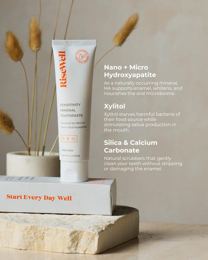 RiseWell PRO Micro and Nano Hydroxyapatite Toothpaste, Wild Mint, 3.4 oz - view 4