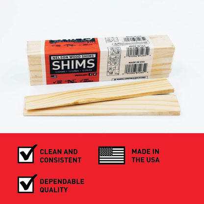 Nelson Wood Shims 8 Inch, 24 Pack, Kiln Dried Wood - view 3