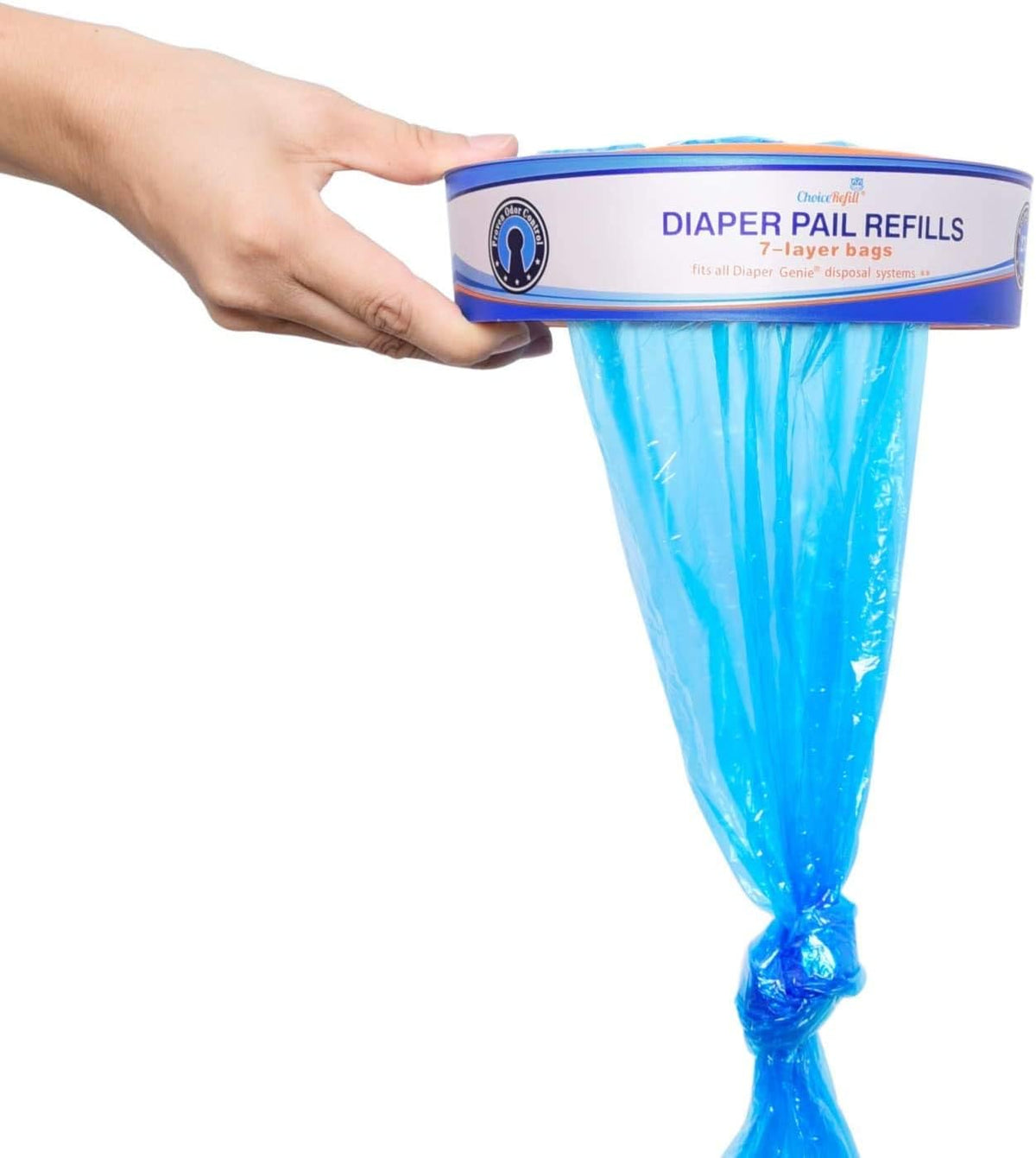 ChoiceRefill Nappy Refill Bags for Diaper Genie Pails, 4 Pack, 1300 Count — alternate product view