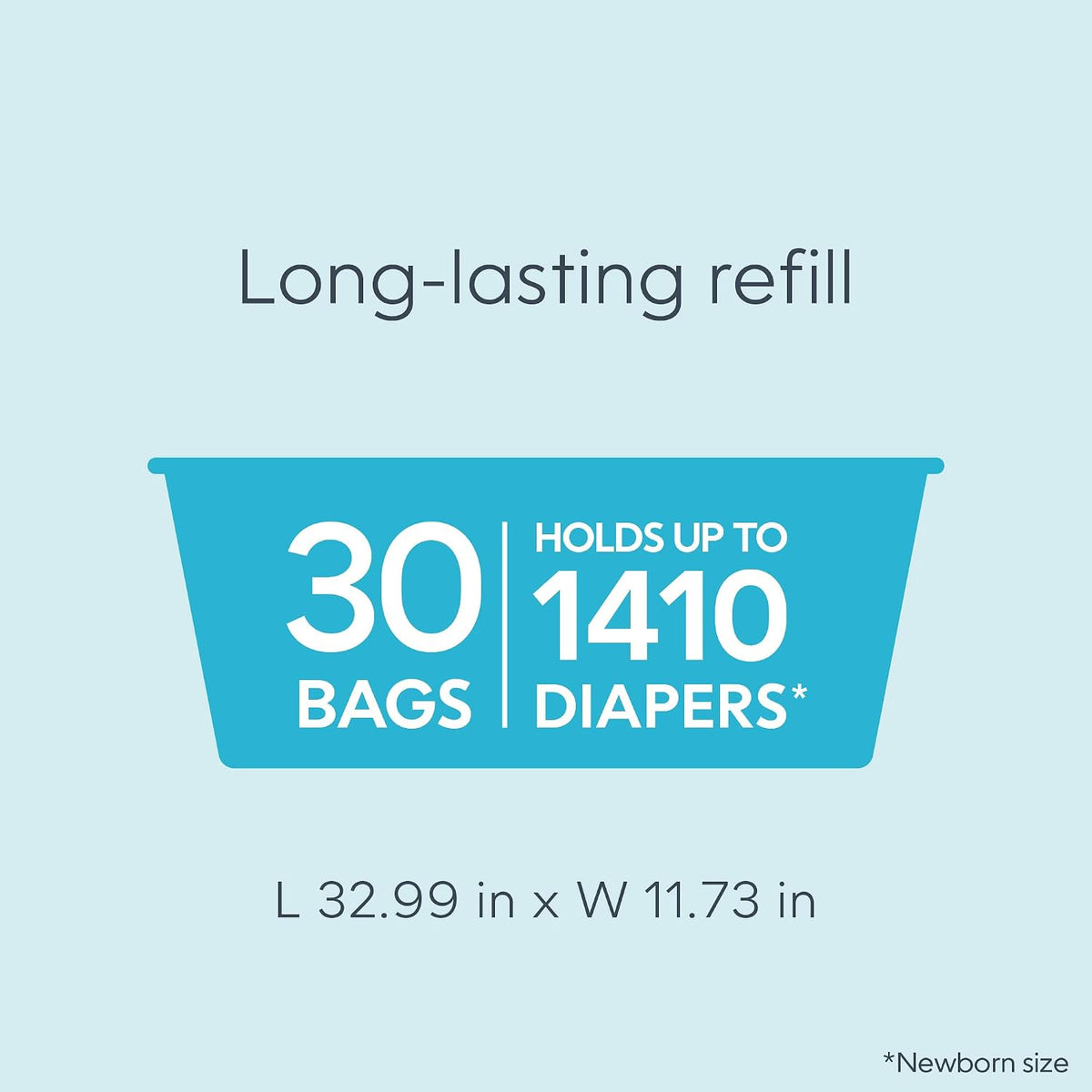Diaper Genie Easy Roll Refill, 30 Bags, for Signature and Platinum Pails - view 3