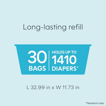 Diaper Genie Easy Roll Refill, 30 Bags, for Signature and Platinum Pails - view 3