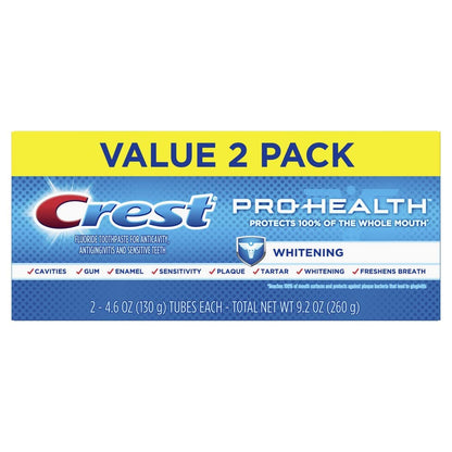 Crest Pro-Health Whitening Power Toothpaste, 4.6 oz, Twin Pack