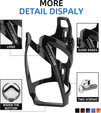 ROCKBROS Bike Water Bottle Cages with Screws, Pack of 2 - view 3