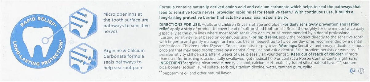 Tom's of Maine Rapid Relief Sensitive Toothpaste, Fresh Mint, 113 g - view 3