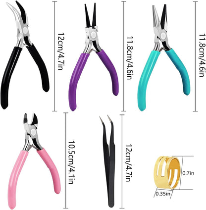 URSKYTOUS 4-Piece Jewellery Pliers Set for Jewellery Making - view 4