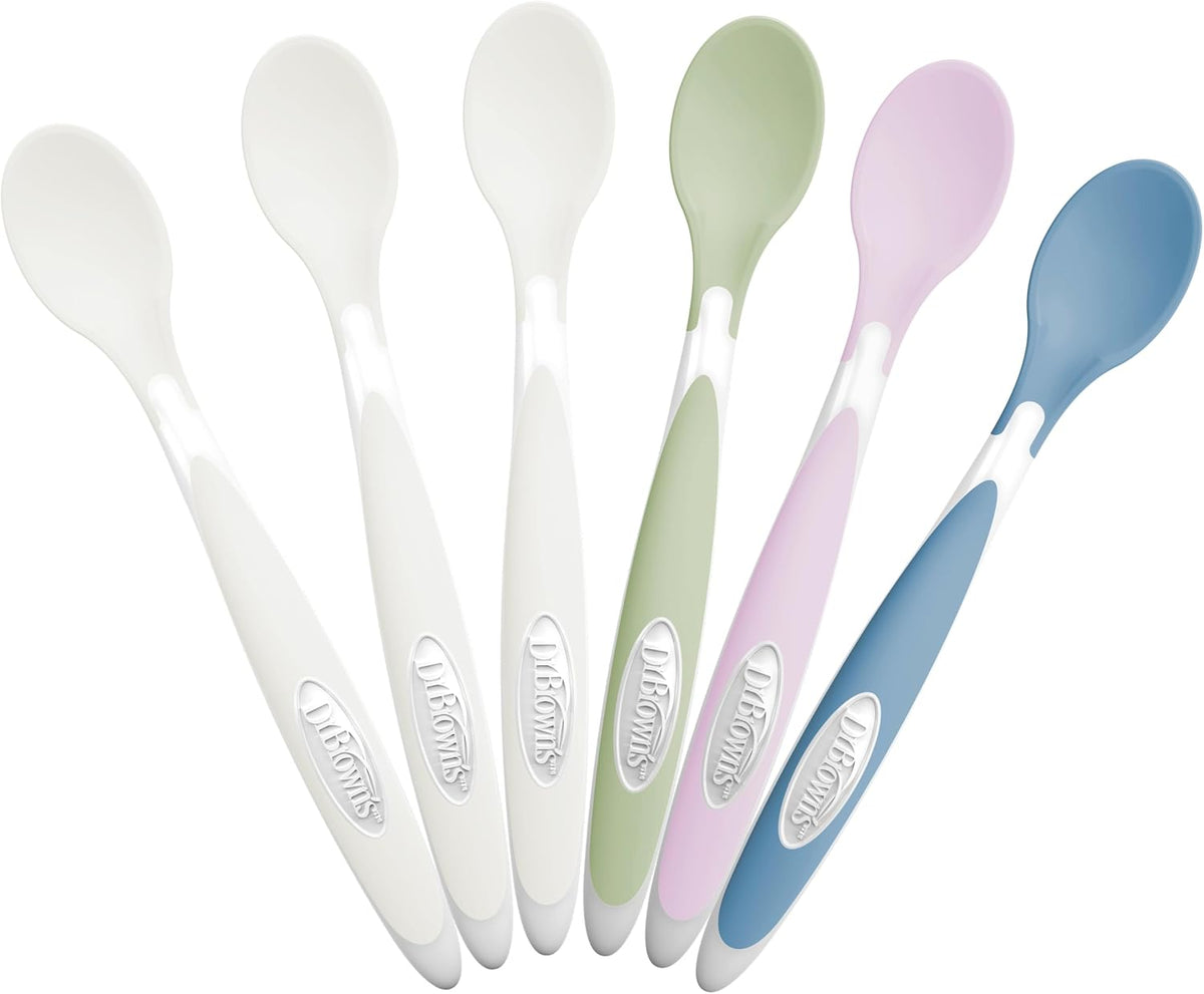 Dr. Brown's Soft-Tip Toddler Feeding Spoons, Pack of 6