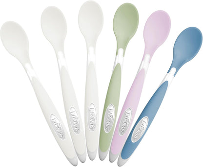 Dr. Brown's Soft-Tip Toddler Feeding Spoons, Pack of 6