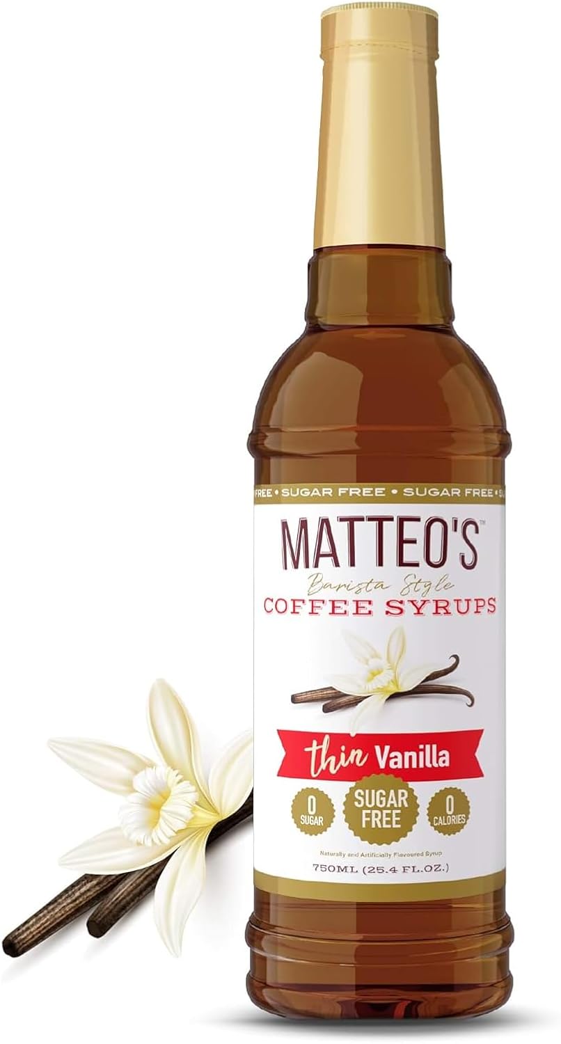 Matteo's Sugar Free Coffee Syrup, Vanilla, 25.4 oz - view 4