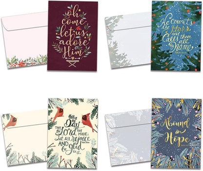 Tree-Free Greetings Christmas Card Assortment, Spirit of Christmas, 16 Pack