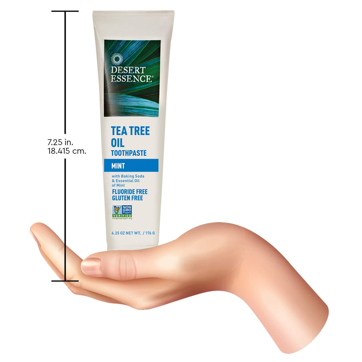 Desert Essence Natural Tea Tree Oil Mint Toothpaste, 6.25 oz - view 4