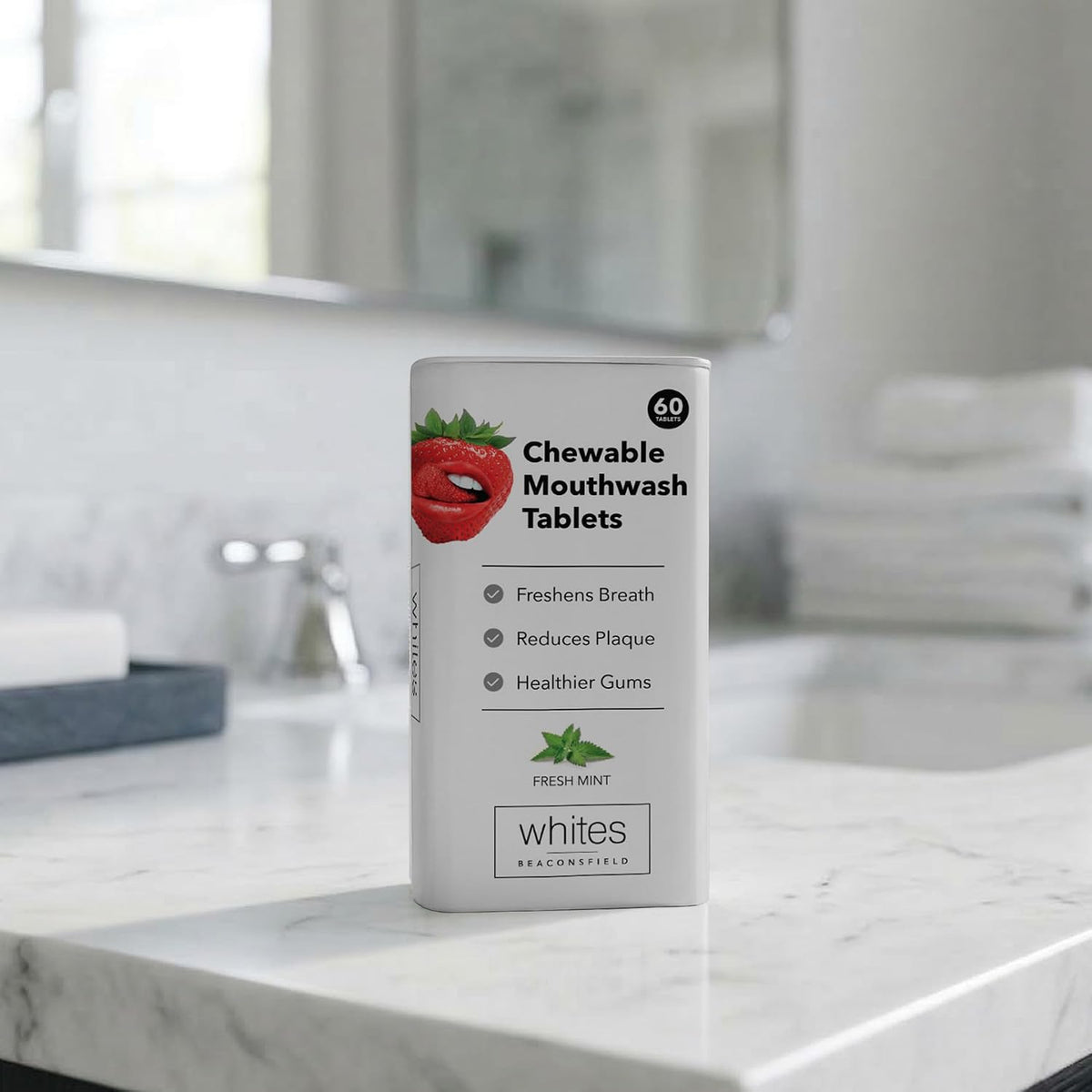 Whites Beaconsfield Chewable Mouthwash Tablets with Fluoride 60 Count - view 5