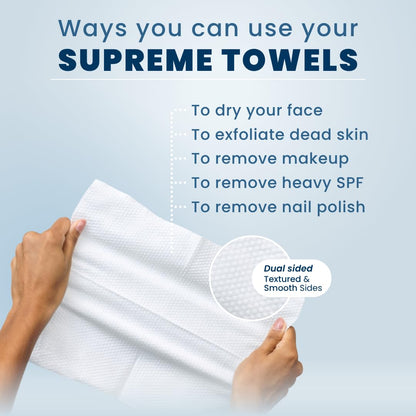 Clean Skin Club Clean Towels XL Supreme Disposable Face Towels, 50 Count - view 6