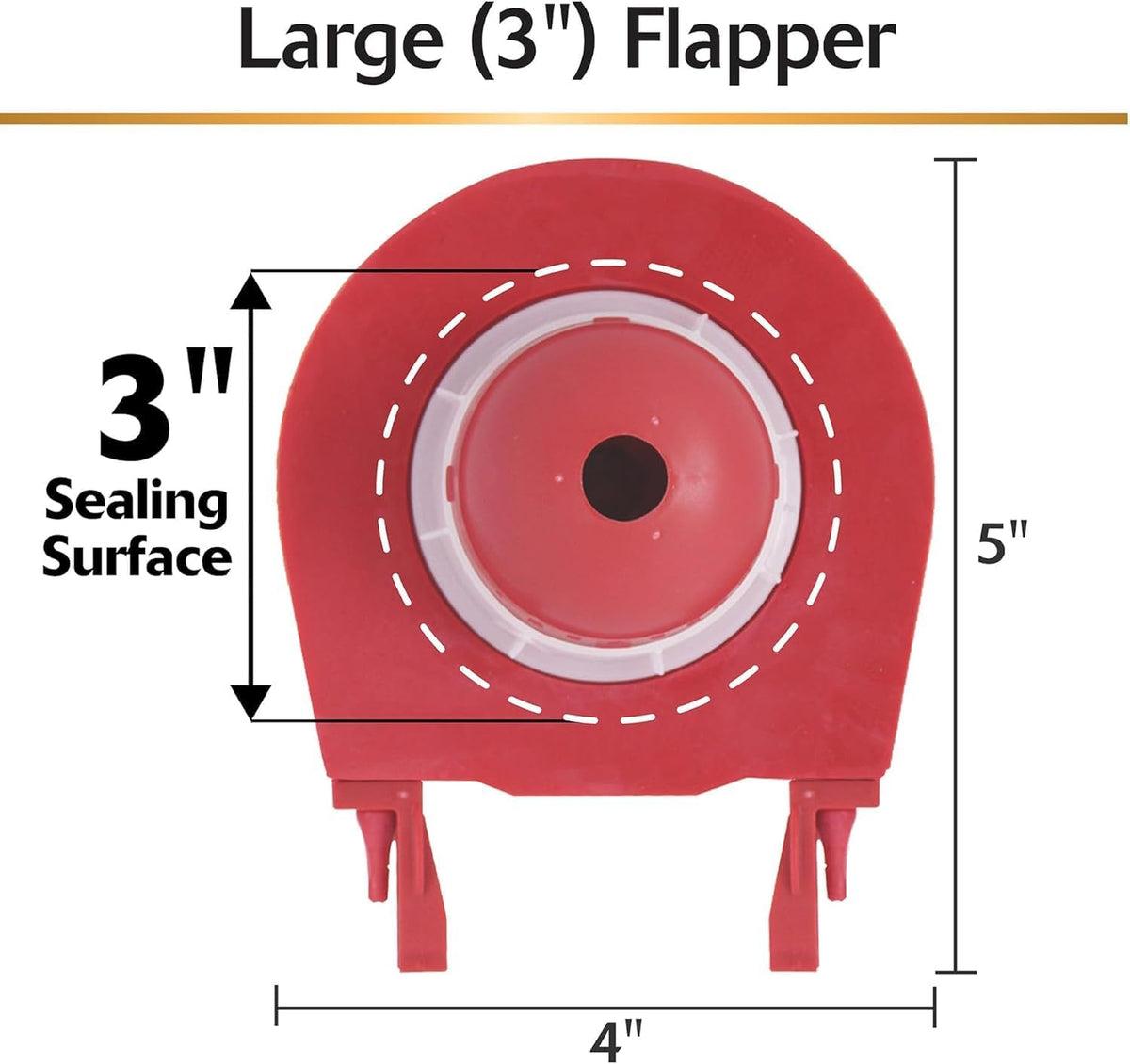 Korky Large 3-Inch Premium Toilet Flapper (3060BP) - view 4