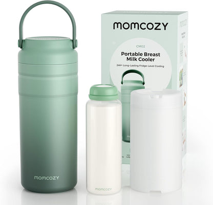 Momcozy Portable Breast Milk Cooler, Ice-Free, 12 oz Bottle