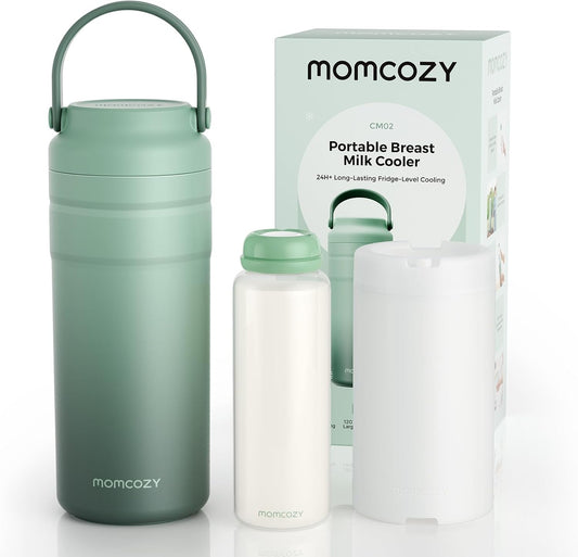 Momcozy Portable Breast Milk Cooler, Ice-Free, 12 oz Bottle