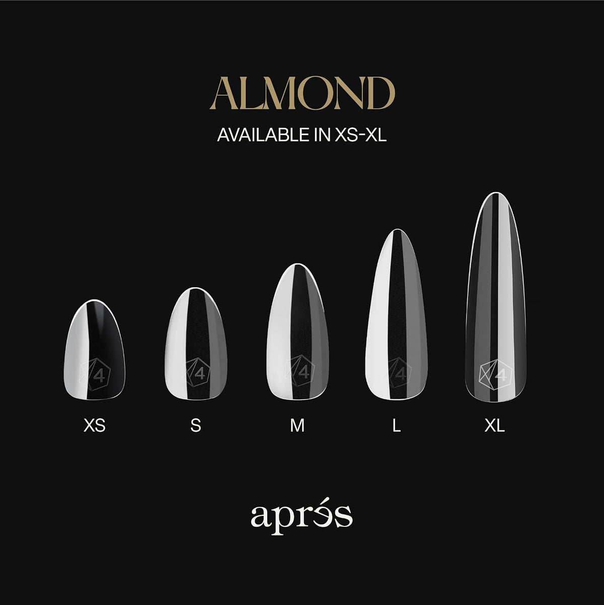 Après Gel-X Sculpted Almond Short Nail Tips Box, 280 Count - view 4