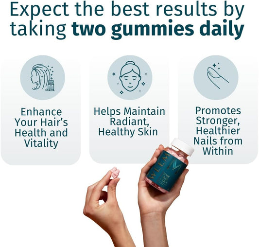 WEEM Vegan Biotin Hair, Skin and Nails Gummies, Extra Strength - view 2