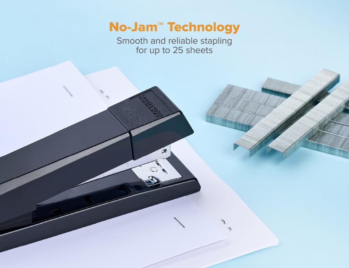 Bostitch No-Jam Premium Desktop Stapler with 1,250 Staples, Black - view 6