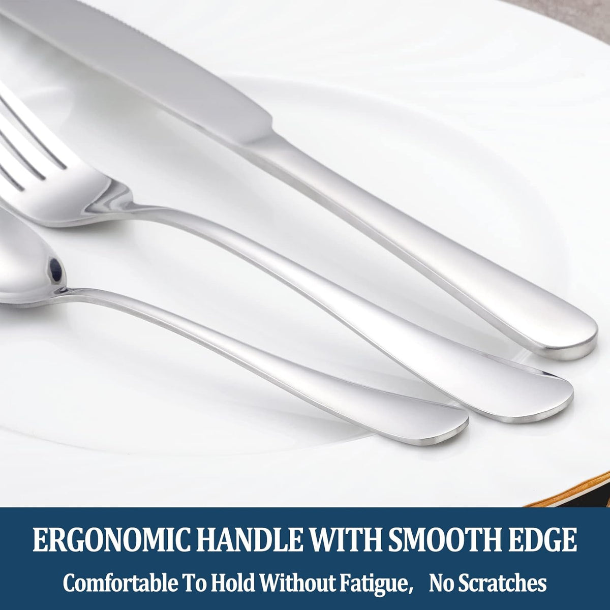 MUTNITT Stainless Steel Dinner Forks, Set of 16 - view 5