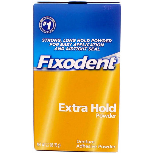 Fixodent Extra Hold Denture Adhesive Powder, 2.7 oz (76 g)