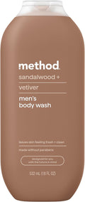 Method Men Body Wash Sandalwood + Vetiver 532 ml (18 fl oz)